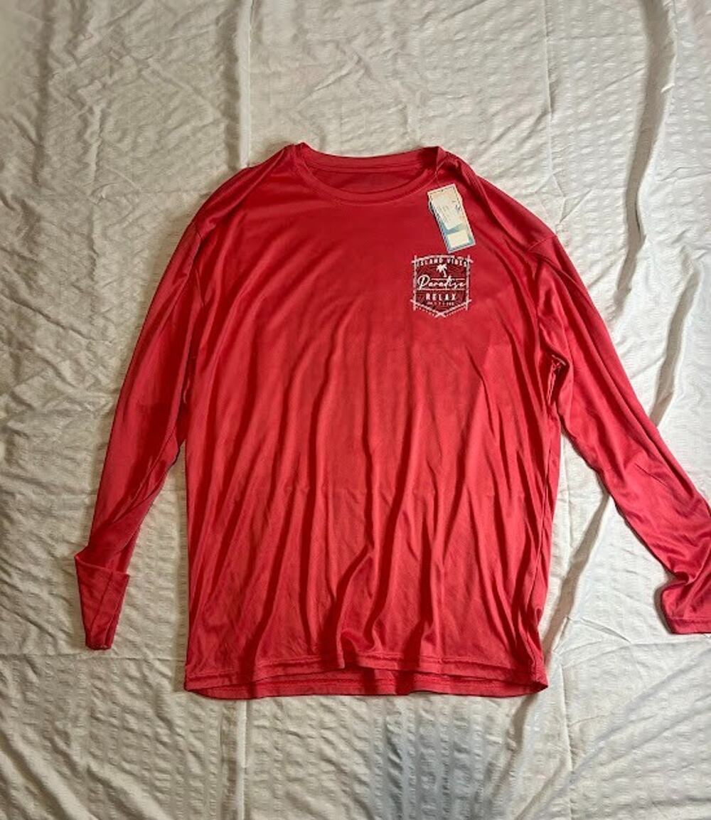 New Pink Life Style Performance Dri fit long sleeve shirt size 3XL Unisex